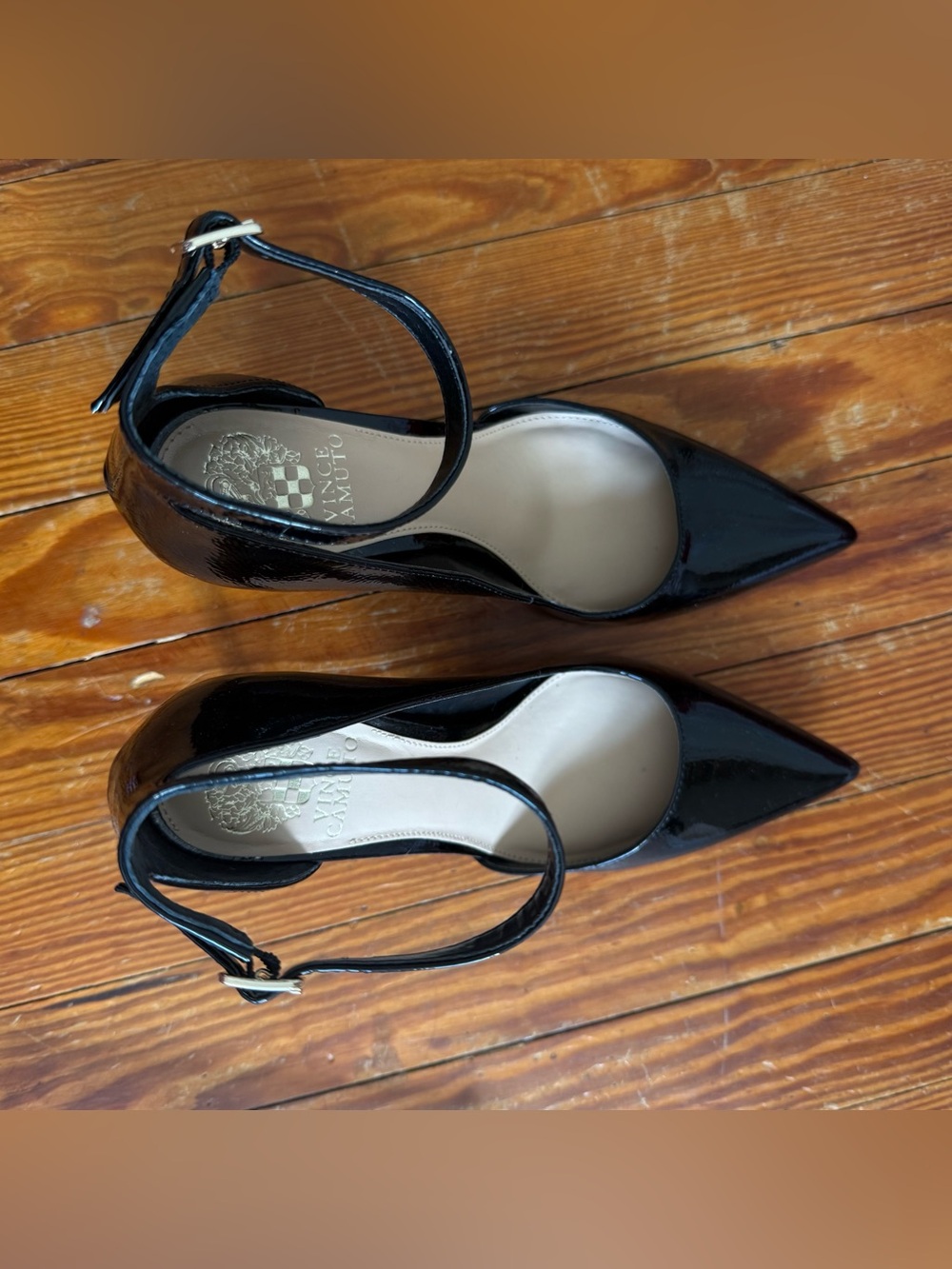 Vince Camuto Black Shoe Box with Pink Interior Trim - Picture 2 of 6